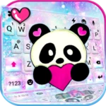 Logo of Galaxy Heart Panda Theme android Application 